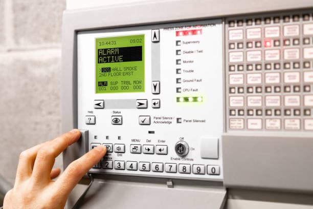 Commercial alarm system control panel